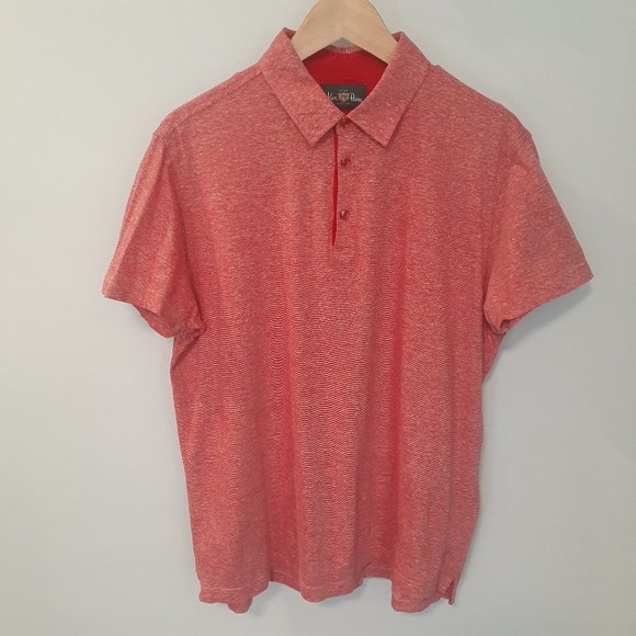Alan Paine Men's XL Short Sleeve Polo Cotton Linen Blend - Picture 1 of 10